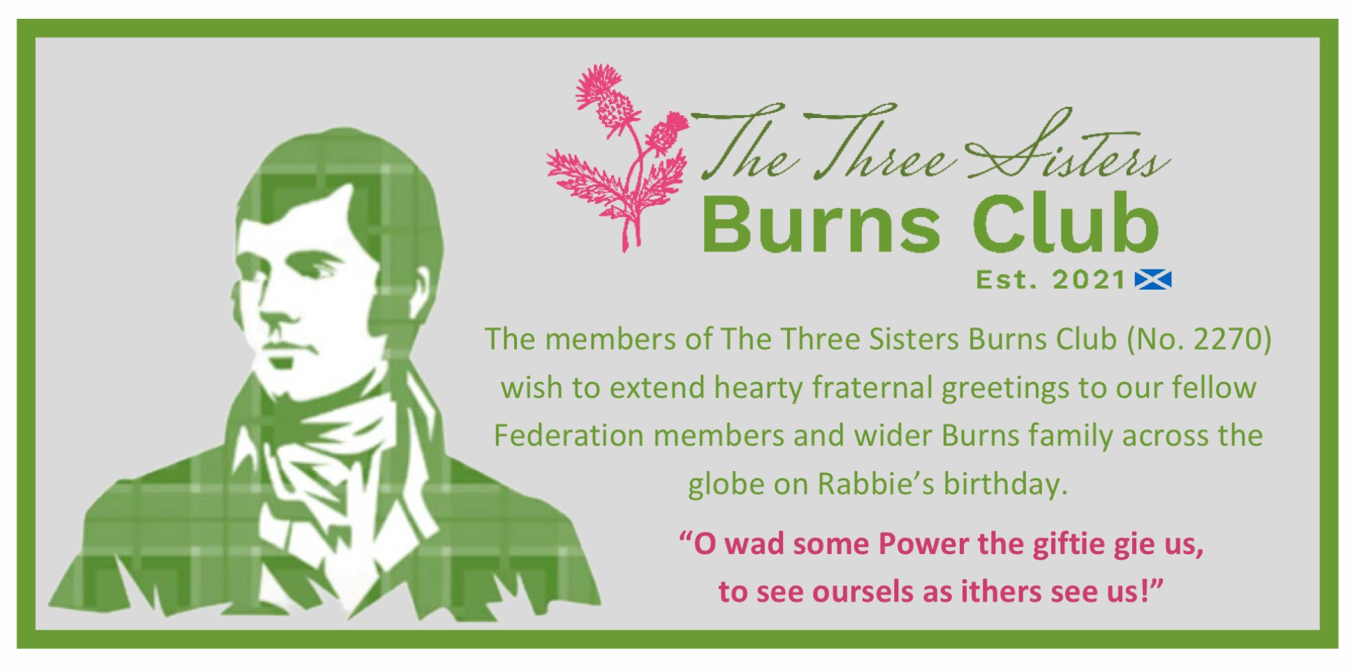 The Three Sisters Burns Club